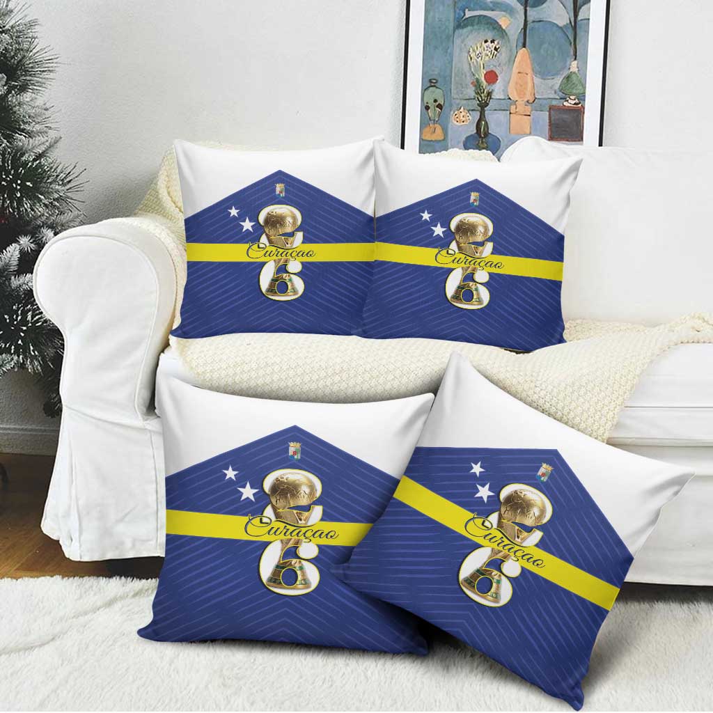 Curacao Football Pillow Cover 2026 The Blue Wave is Rising - Wonder Print Shop