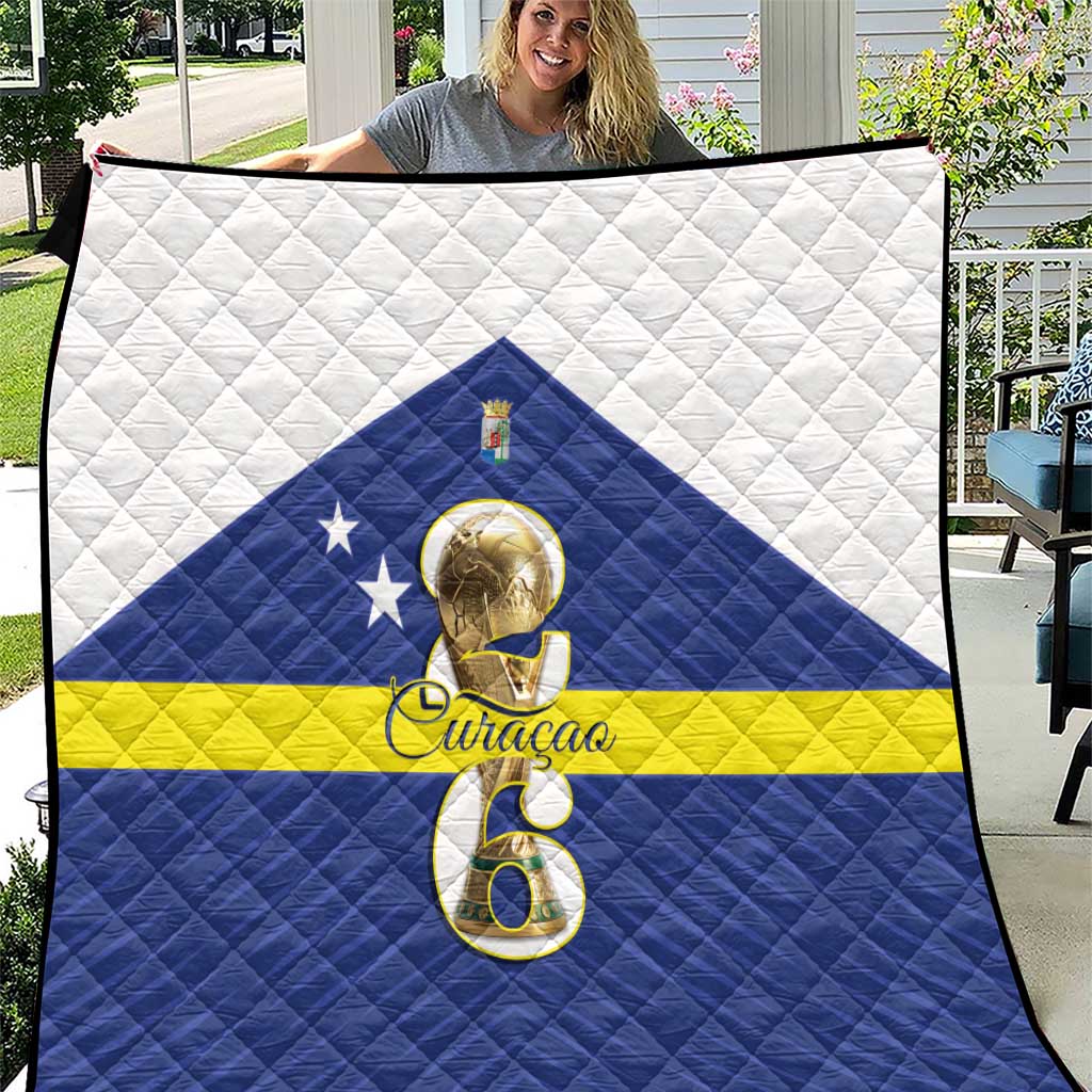Curacao Football Quilt 2026 The Blue Wave is Rising - Wonder Print Shop