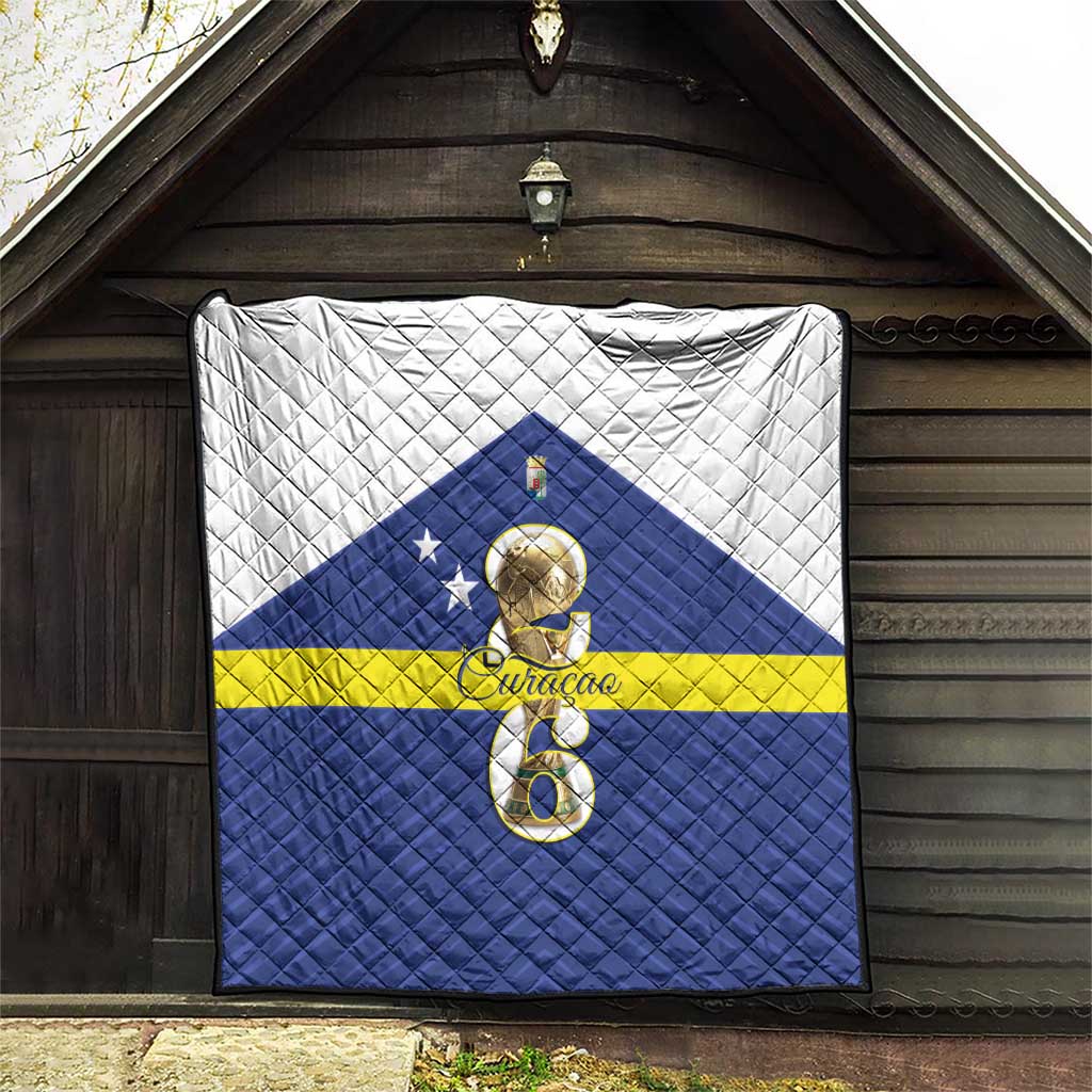 Curacao Football Quilt 2026 The Blue Wave is Rising - Wonder Print Shop