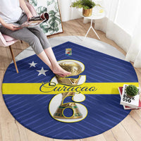 Curacao Football Round Carpet 2026 The Blue Wave is Rising - Wonder Print Shop
