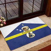 Curacao Football Rubber Doormat 2026 The Blue Wave is Rising - Wonder Print Shop