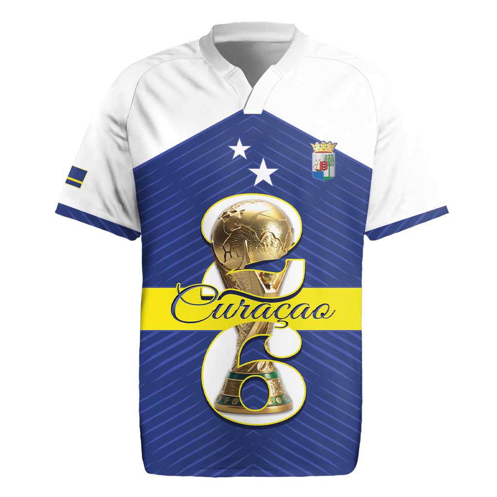 Personalized Curacao Football Rugby Jersey 2026 The Blue Wave is Rising - Wonder Print Shop