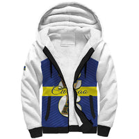 Personalized Curacao Football Sherpa Hoodie 2026 The Blue Wave is Rising - Wonder Print Shop