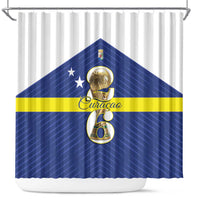 Curacao Football Shower Curtain 2026 The Blue Wave is Rising - Wonder Print Shop