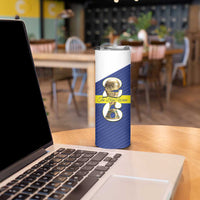 Personalized Curacao Football Skinny Tumbler 2026 The Blue Wave is Rising - Wonder Print Shop