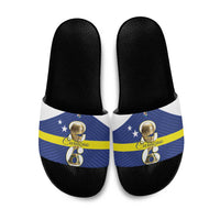 Curacao Football Slide Sandals 2026 The Blue Wave is Rising - Wonder Print Shop