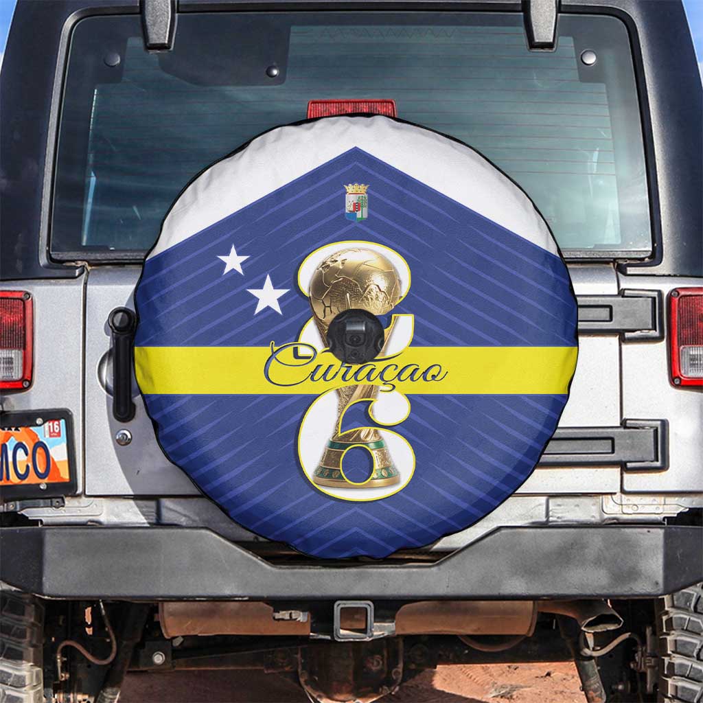 Curacao Football Spare Tire Cover 2026 The Blue Wave is Rising - Wonder Print Shop