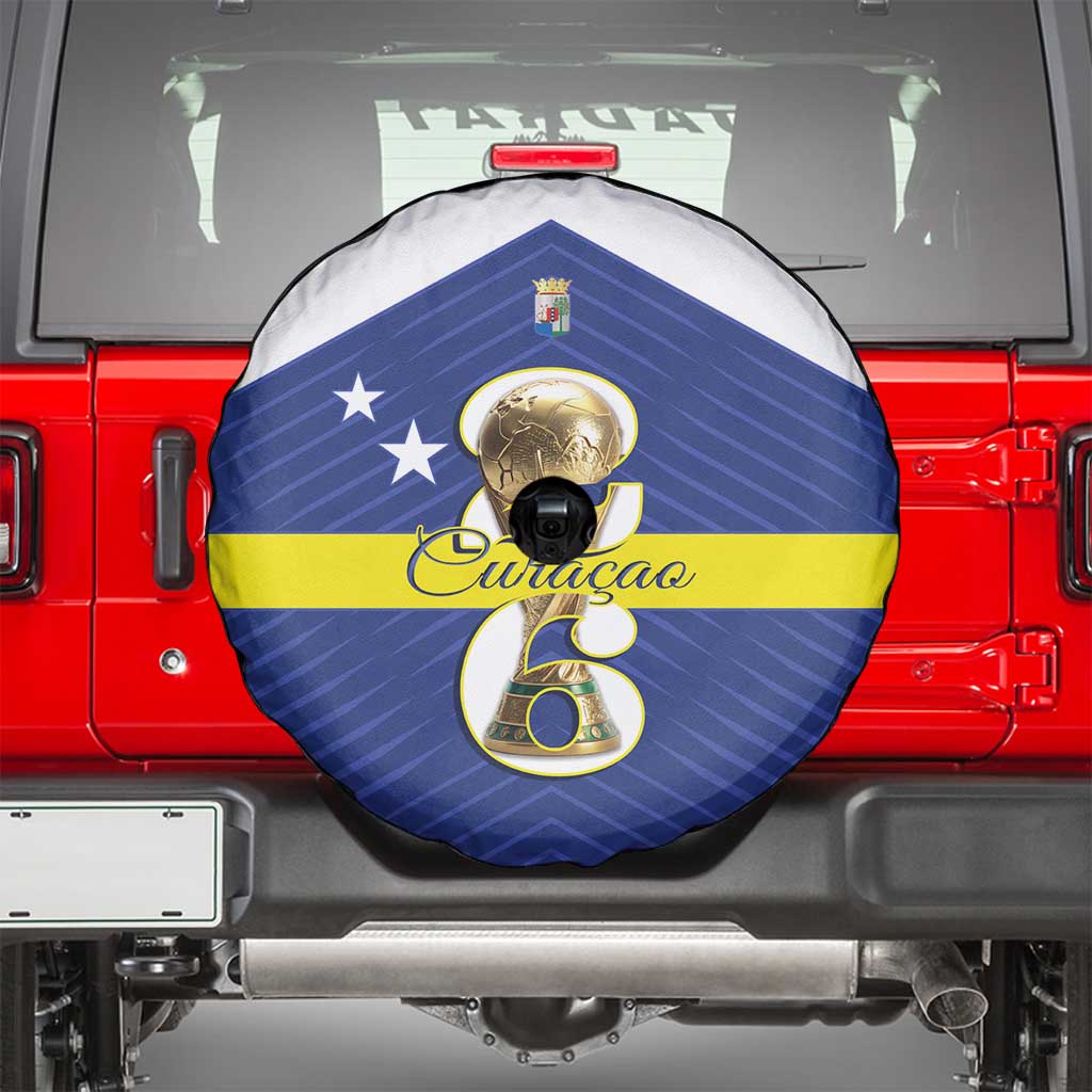 Curacao Football Spare Tire Cover 2026 The Blue Wave is Rising - Wonder Print Shop