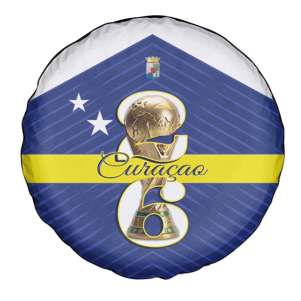 Curacao Football Spare Tire Cover 2026 The Blue Wave is Rising - Wonder Print Shop