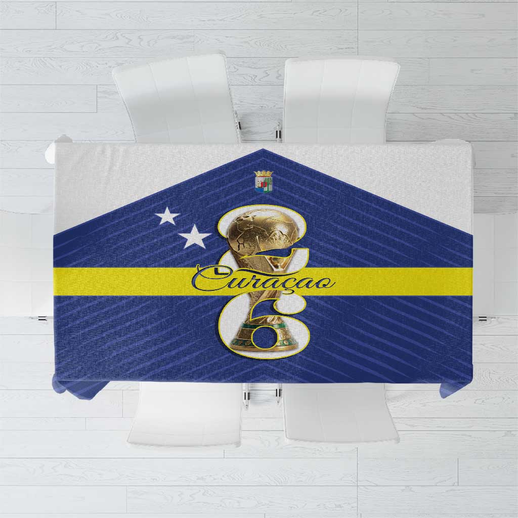 Curacao Football Tablecloth 2026 The Blue Wave is Rising - Wonder Print Shop