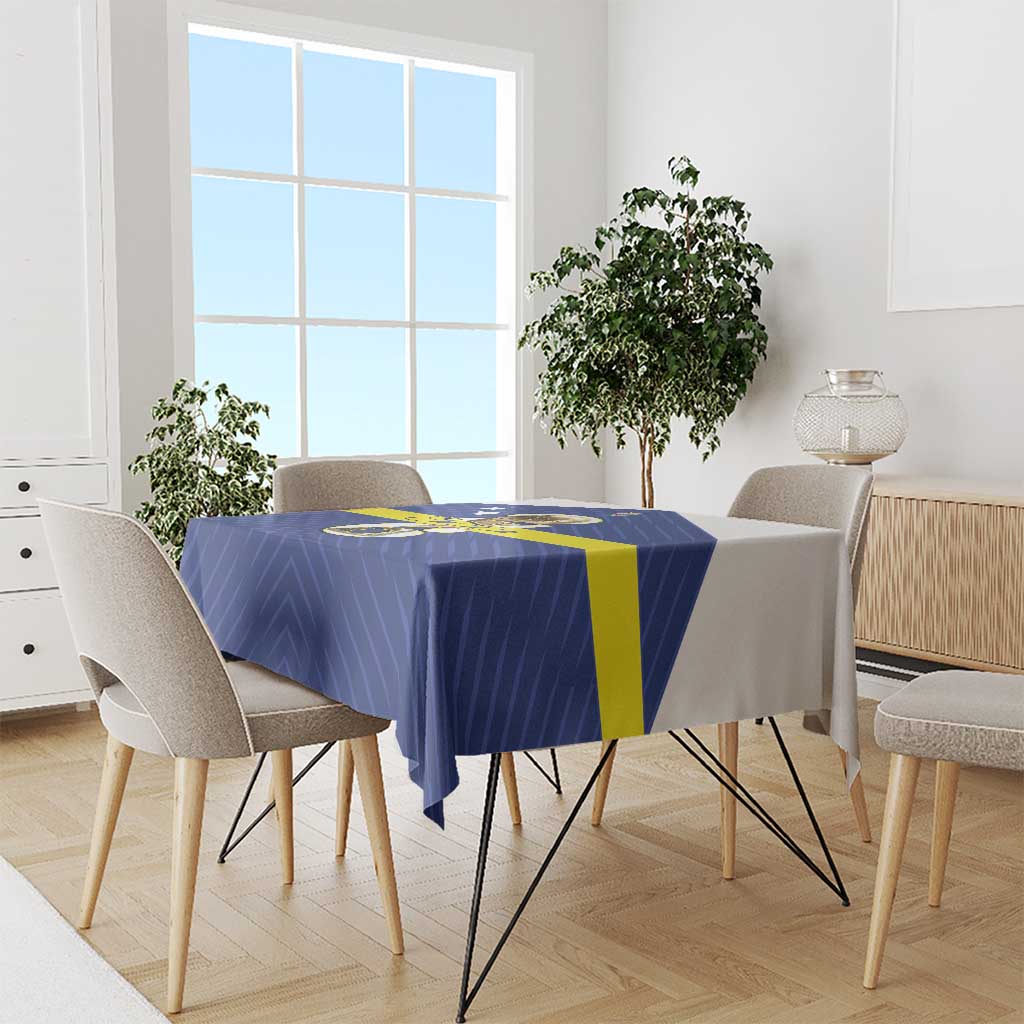 Curacao Football Tablecloth 2026 The Blue Wave is Rising - Wonder Print Shop