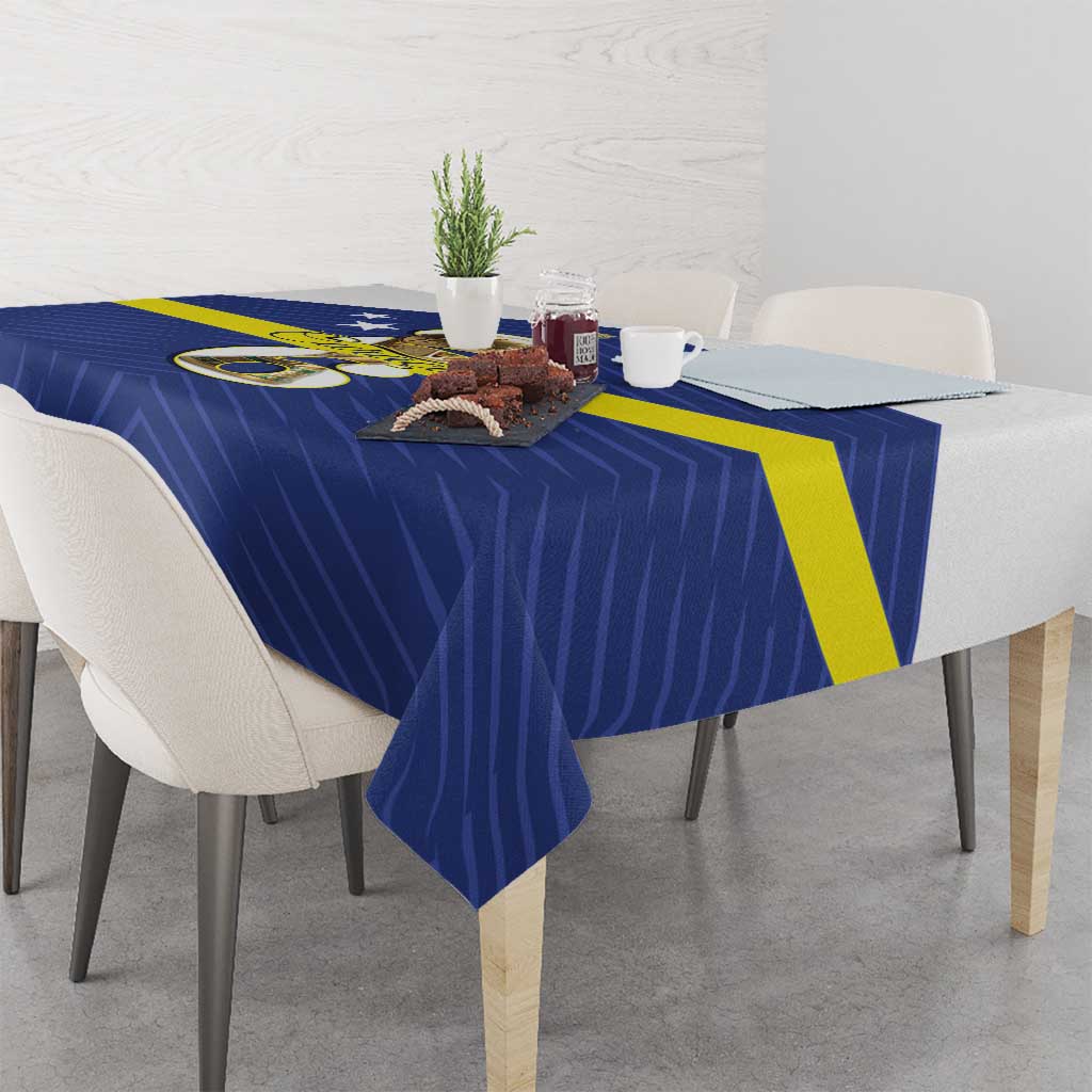 Curacao Football Tablecloth 2026 The Blue Wave is Rising - Wonder Print Shop