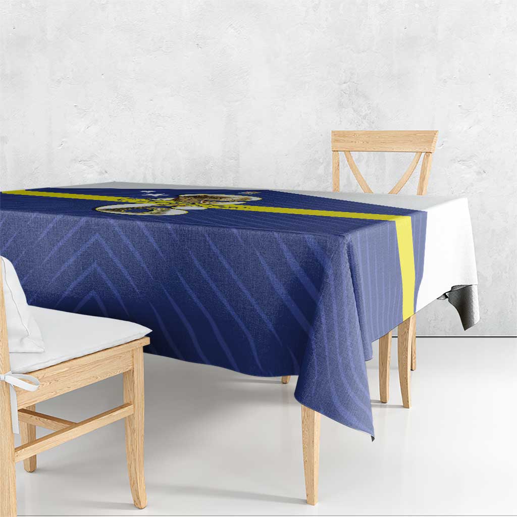 Curacao Football Tablecloth 2026 The Blue Wave is Rising - Wonder Print Shop
