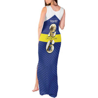 Personalized Curacao Football Tank Maxi Dress 2026 The Blue Wave is Rising - Wonder Print Shop