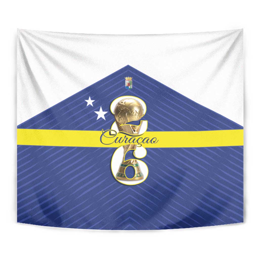 Curacao Football Tapestry 2026 The Blue Wave is Rising - Wonder Print Shop