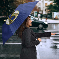 Curacao Football Umbrella 2026 The Blue Wave is Rising - Wonder Print Shop