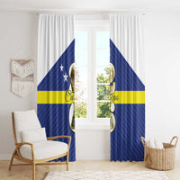 Curacao Football Window Curtain 2026 The Blue Wave is Rising - Wonder Print Shop