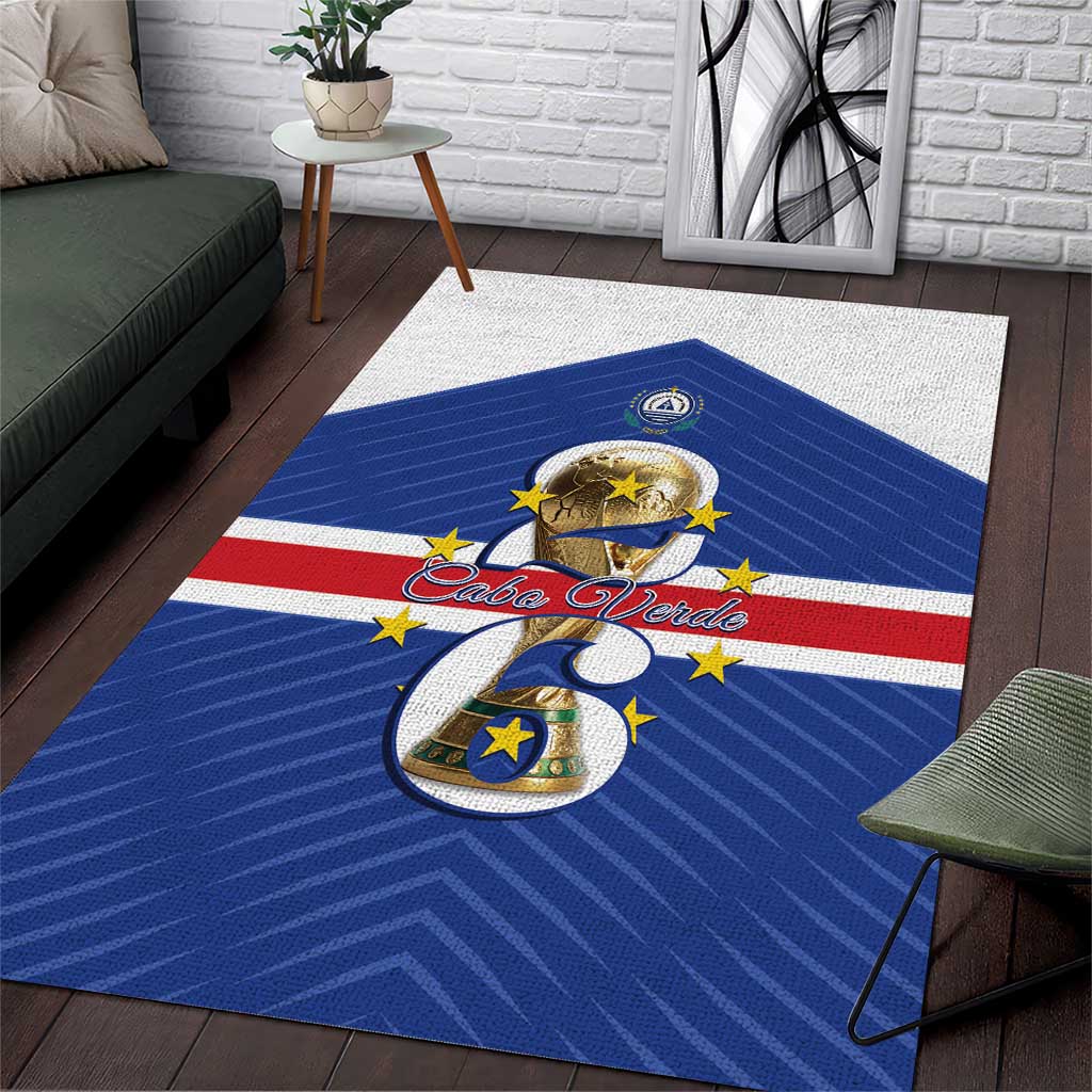 Cape Verde Football Area Rug 2026 Tubaroes Azuis First-ever World Cup - Wonder Print Shop