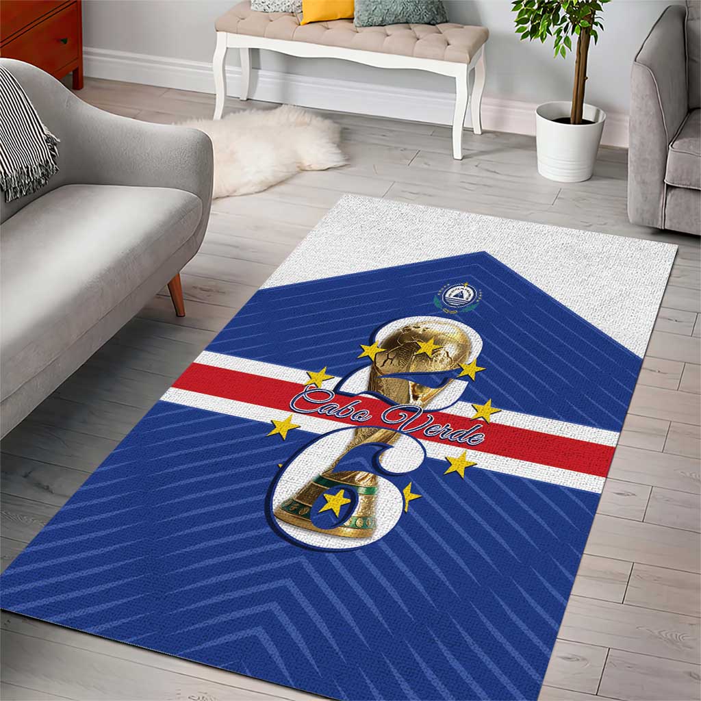Cape Verde Football Area Rug 2026 Tubaroes Azuis First-ever World Cup - Wonder Print Shop