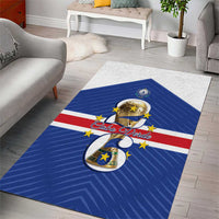 Cape Verde Football Area Rug 2026 Tubaroes Azuis First-ever World Cup - Wonder Print Shop