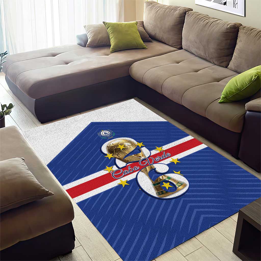 Cape Verde Football Area Rug 2026 Tubaroes Azuis First-ever World Cup - Wonder Print Shop