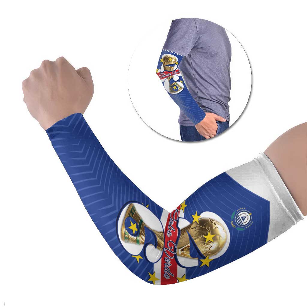 Personalized Cape Verde Football Arm Sleeves 2026 Tubaroes Azuis First-ever World Cup - Wonder Print Shop