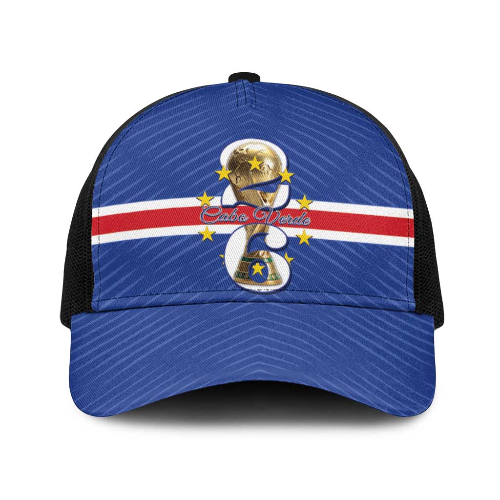 Cape Verde Football Baseball Net Cap 2026 Tubaroes Azuis First-ever World Cup - Wonder Print Shop
