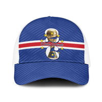 Cape Verde Football Baseball Net Cap 2026 Tubaroes Azuis First-ever World Cup - Wonder Print Shop