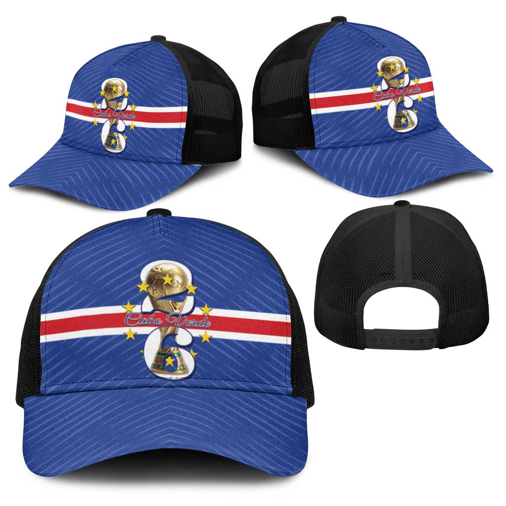 Cape Verde Football Baseball Net Cap 2026 Tubaroes Azuis First-ever World Cup - Wonder Print Shop