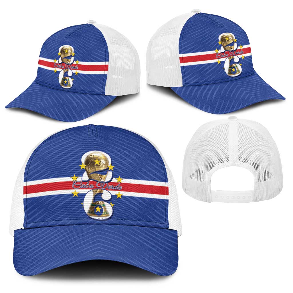 Cape Verde Football Baseball Net Cap 2026 Tubaroes Azuis First-ever World Cup - Wonder Print Shop