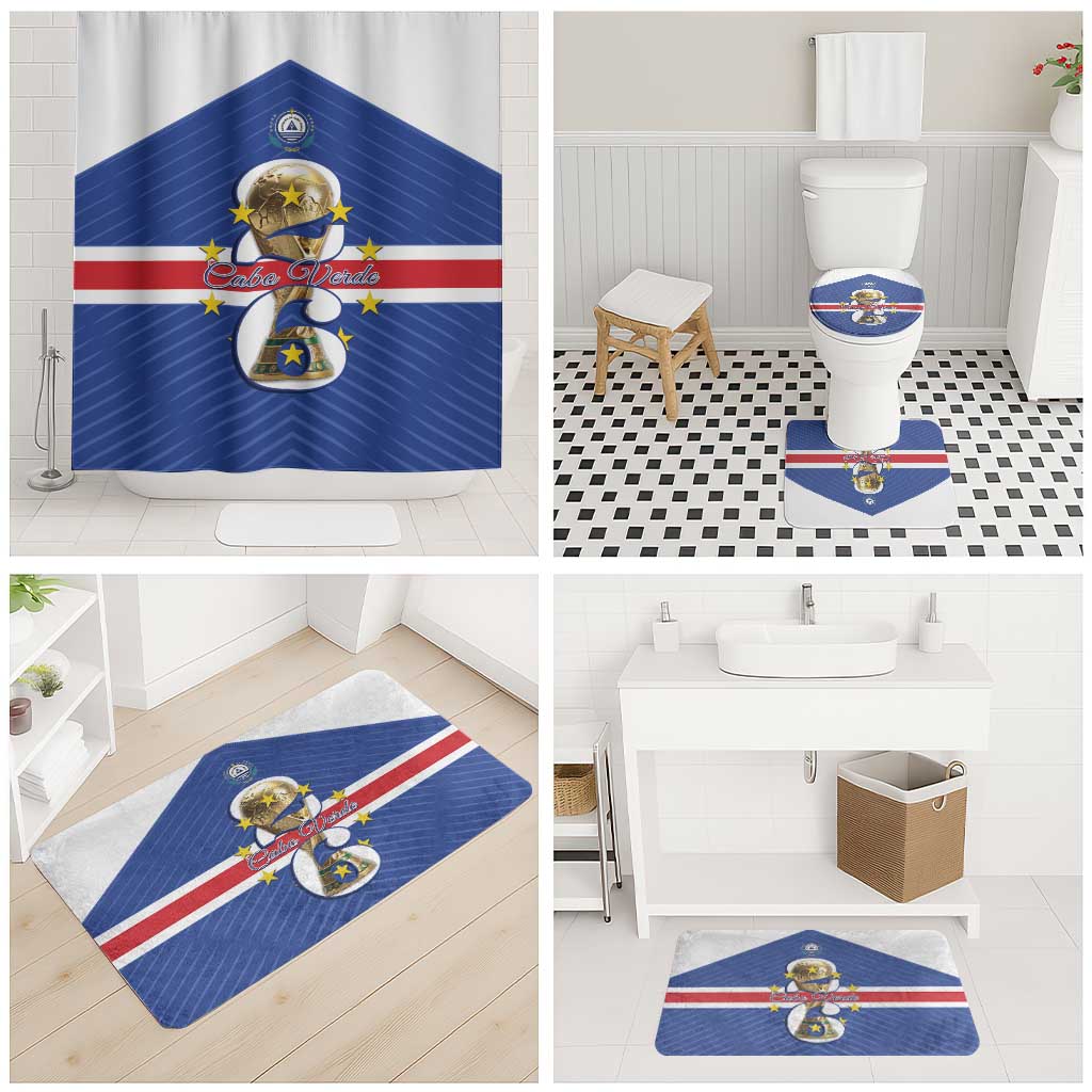 Cape Verde Football Bathroom Set 2026 Tubaroes Azuis First-ever World Cup - Wonder Print Shop