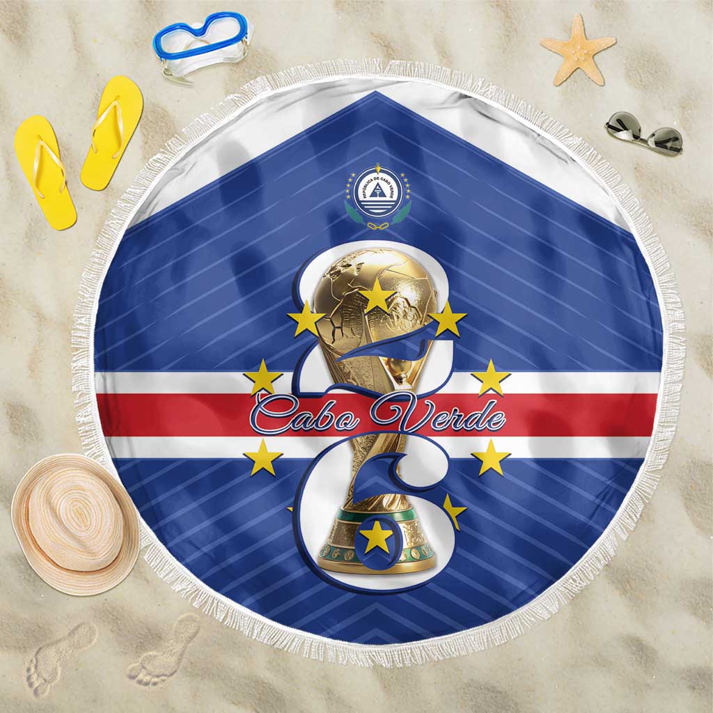 Cape Verde Football Beach Blanket 2026 Tubaroes Azuis First-ever World Cup - Wonder Print Shop