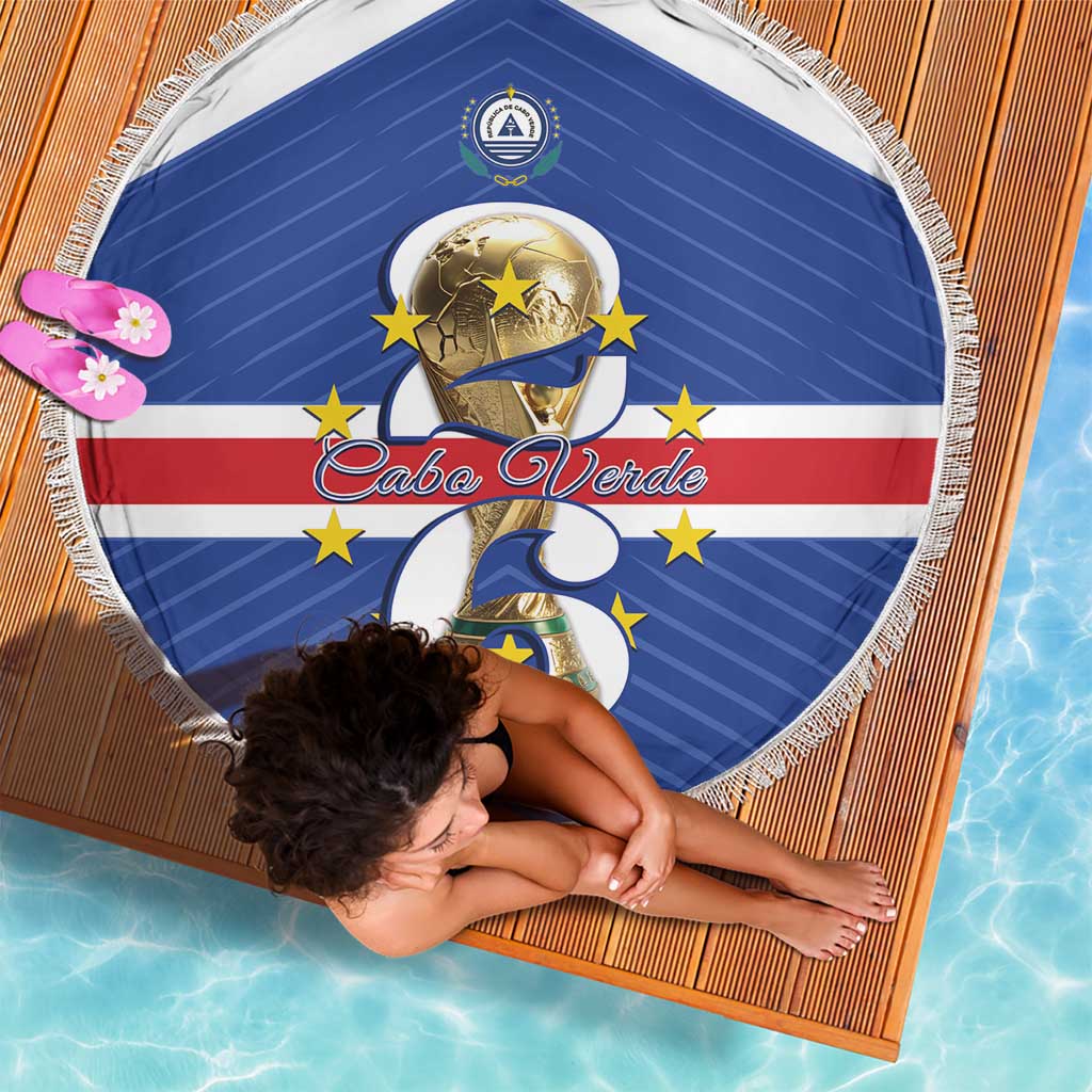 Cape Verde Football Beach Blanket 2026 Tubaroes Azuis First-ever World Cup - Wonder Print Shop