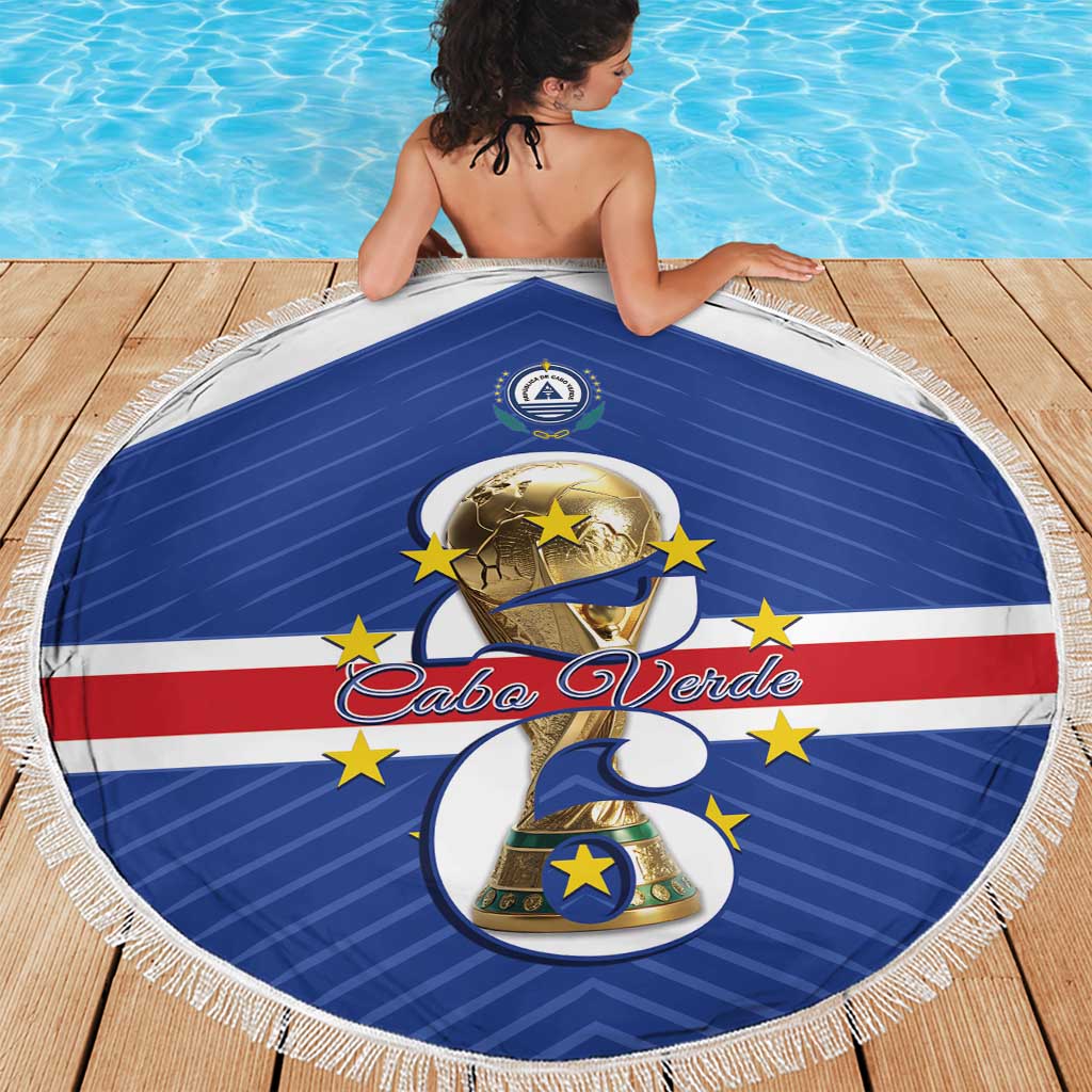 Cape Verde Football Beach Blanket 2026 Tubaroes Azuis First-ever World Cup - Wonder Print Shop