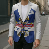 Personalized Cape Verde Football Blazer 2026 Tubaroes Azuis First-ever World Cup - Wonder Print Shop