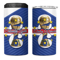 Personalized Cape Verde Football 4 in 1 Can Cooler Tumbler 2026 Tubaroes Azuis First-ever World Cup - Wonder Print Shop