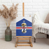 Cape Verde Football Canvas Wall Art 2026 Tubaroes Azuis First-ever World Cup - Wonder Print Shop