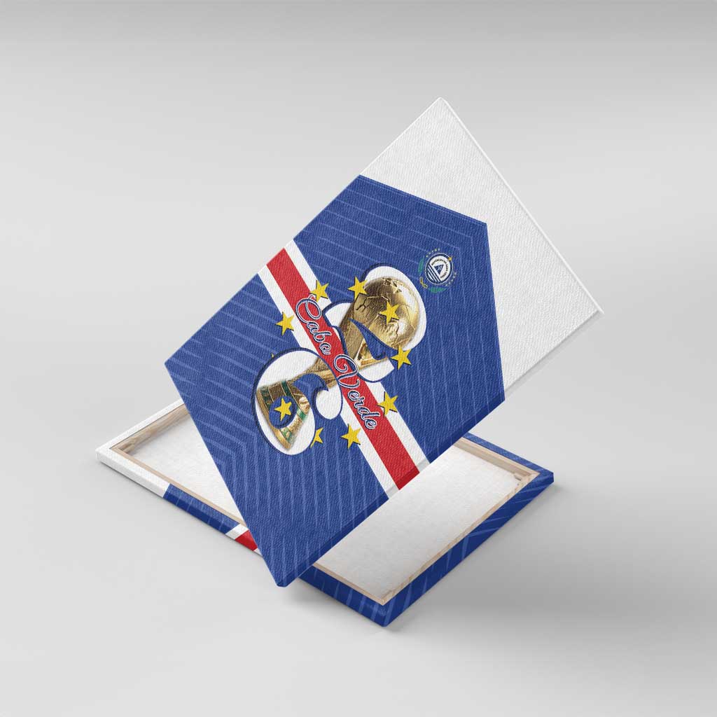 Cape Verde Football Canvas Wall Art 2026 Tubaroes Azuis First-ever World Cup - Wonder Print Shop