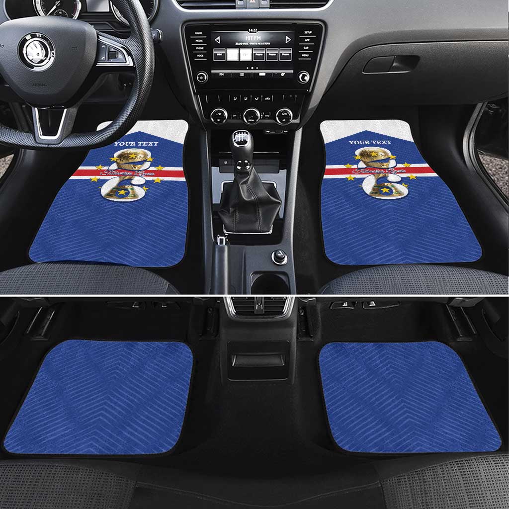 Personalized Cape Verde Football Car Mats 2026 Tubaroes Azuis First-ever World Cup - Wonder Print Shop