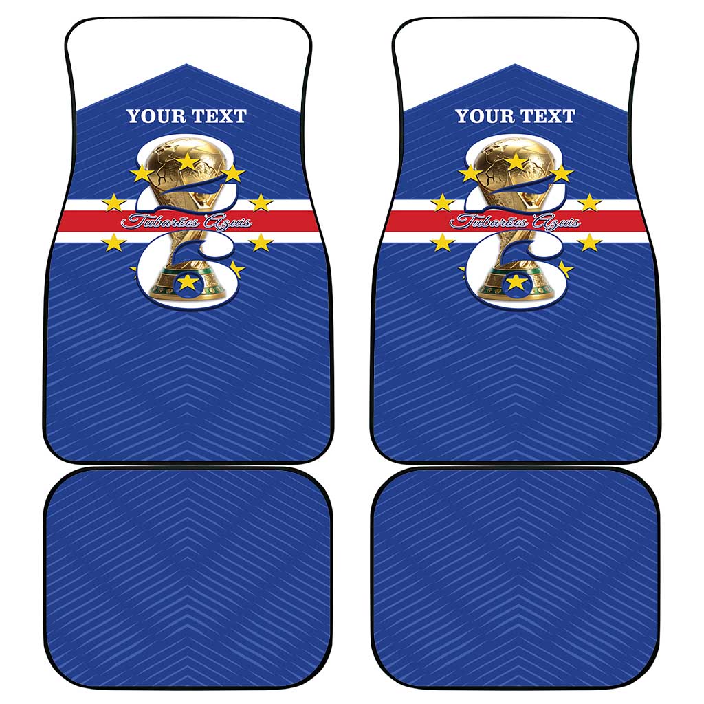 Personalized Cape Verde Football Car Mats 2026 Tubaroes Azuis First-ever World Cup - Wonder Print Shop
