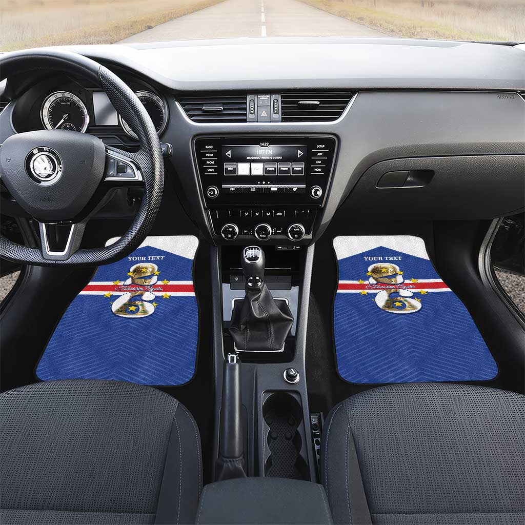 Personalized Cape Verde Football Car Mats 2026 Tubaroes Azuis First-ever World Cup - Wonder Print Shop