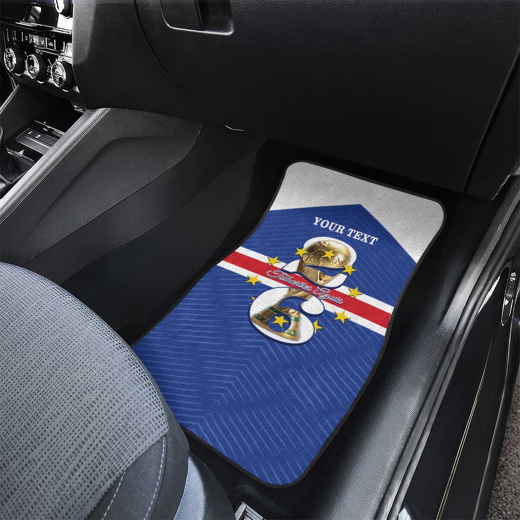 Personalized Cape Verde Football Car Mats 2026 Tubaroes Azuis First-ever World Cup - Wonder Print Shop