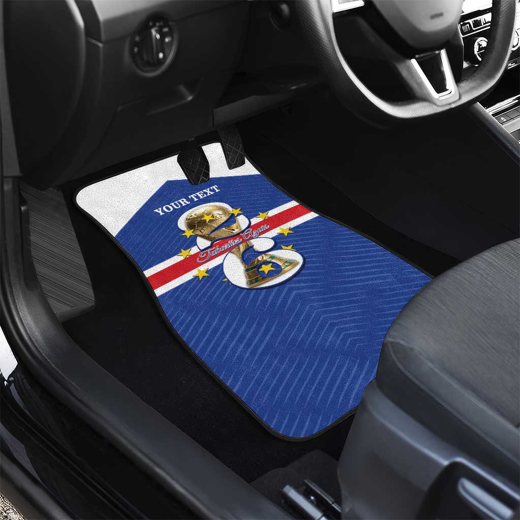 Personalized Cape Verde Football Car Mats 2026 Tubaroes Azuis First-ever World Cup - Wonder Print Shop