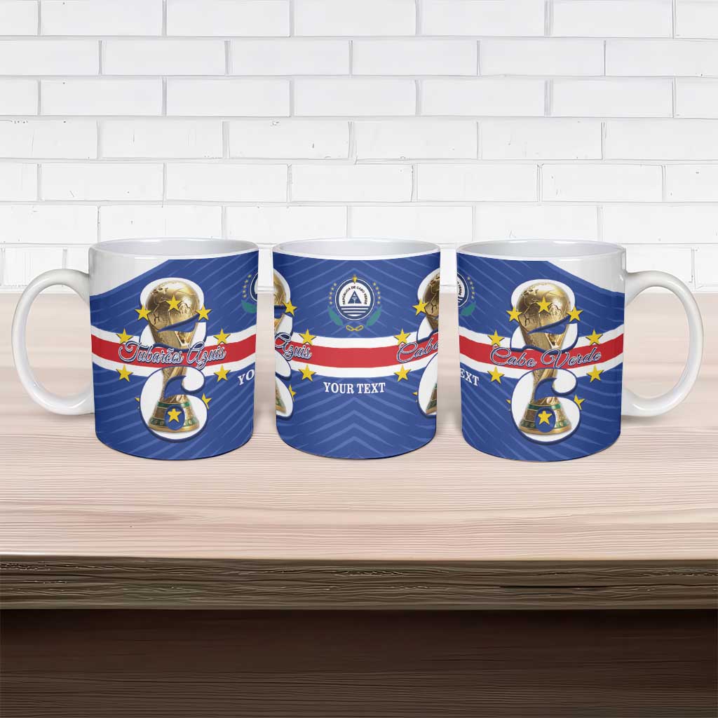 Personalized Cape Verde Football Ceramic Mug 2026 Tubaroes Azuis First-ever World Cup - Wonder Print Shop