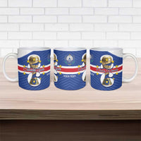 Personalized Cape Verde Football Ceramic Mug 2026 Tubaroes Azuis First-ever World Cup - Wonder Print Shop