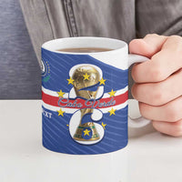 Personalized Cape Verde Football Ceramic Mug 2026 Tubaroes Azuis First-ever World Cup - Wonder Print Shop