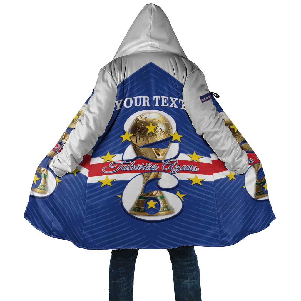 Personalized Cape Verde Football Cloak 2026 Tubaroes Azuis First-ever World Cup - Wonder Print Shop