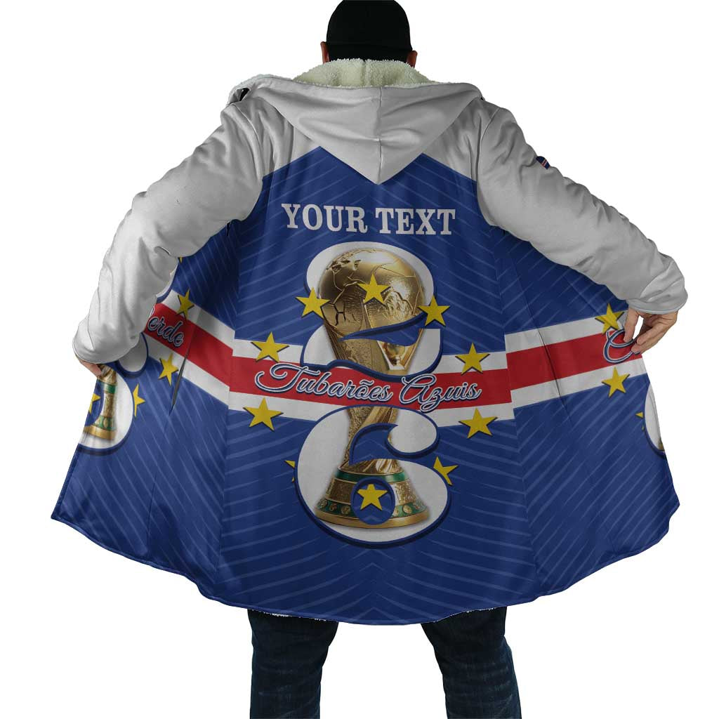 Personalized Cape Verde Football Cloak 2026 Tubaroes Azuis First-ever World Cup - Wonder Print Shop