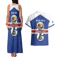 Personalized Cape Verde Football Couples Matching Tank Maxi Dress and Hawaiian Shirt 2026 Tubaroes Azuis First-ever World Cup - Wonder Print Shop