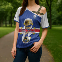 Personalized Cape Verde Football Cross Shoulder Shirt 2026 Tubaroes Azuis First-ever World Cup - Wonder Print Shop